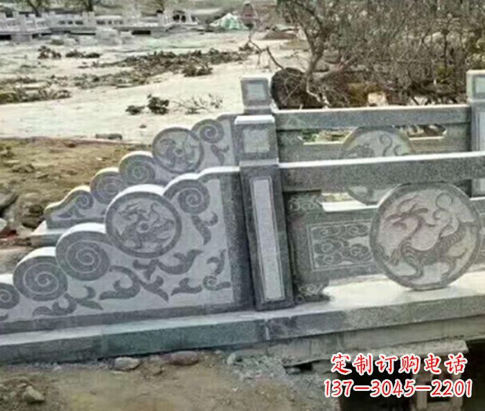 威海园林景观仿古石雕栏板 (10)