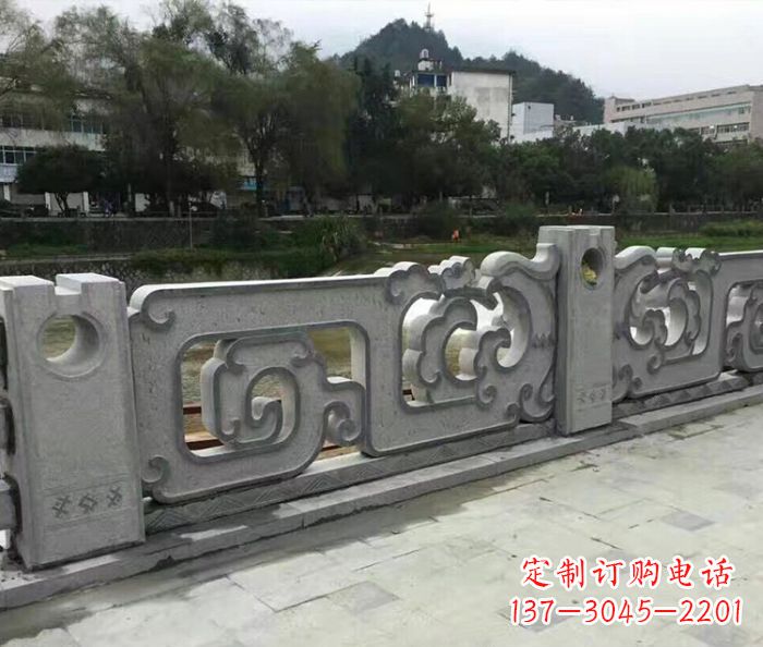 威海园林景观仿古石雕栏板_1