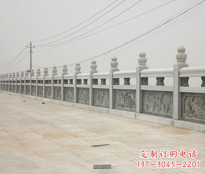 威海园林景观仿古石雕栏板_2
