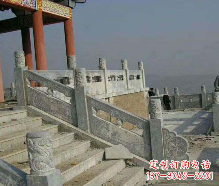 威海园林景观仿古石雕栏板