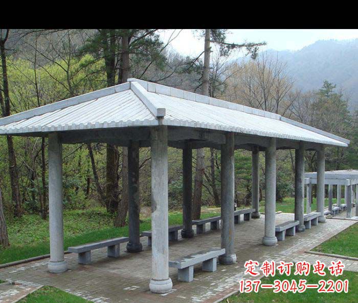 威海园林景观仿古石雕长廊