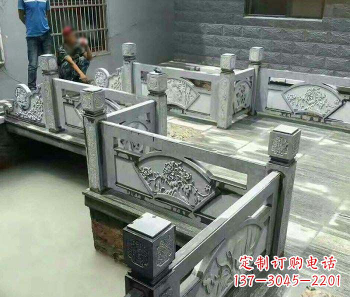 威海园林景观仿古石浮雕栏板 (4)