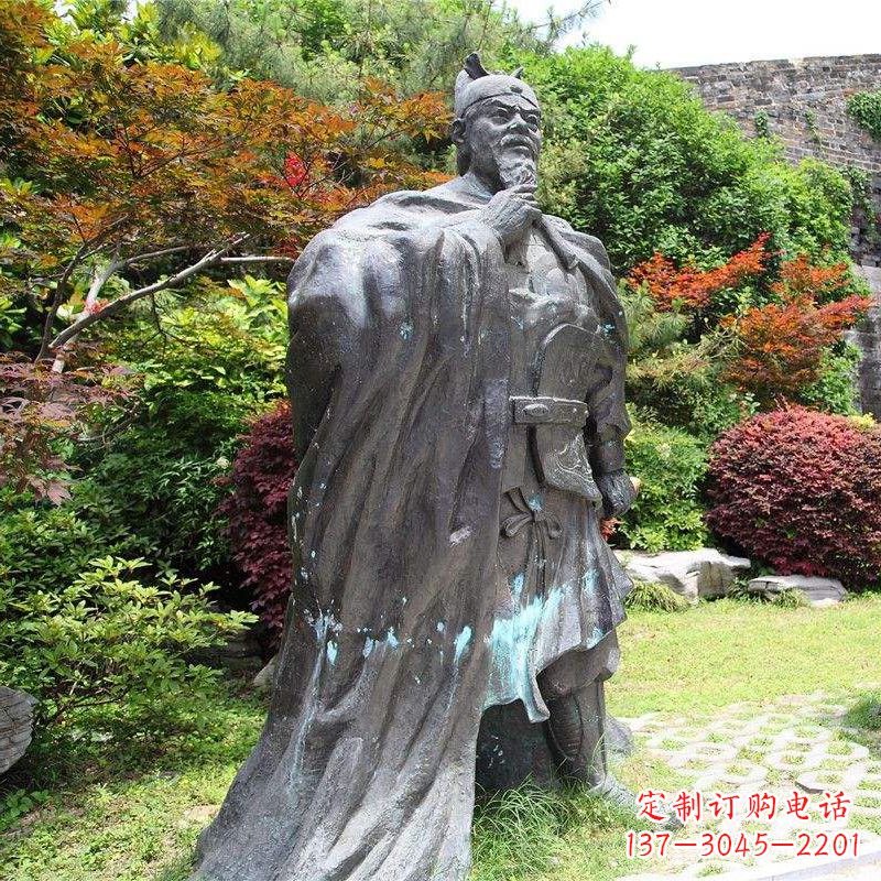 威海园林历史人物明太祖朱元璋雕塑