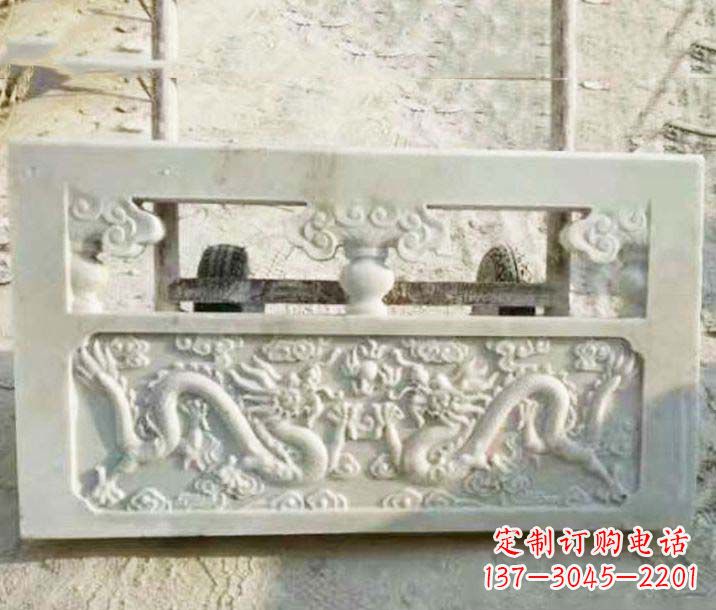 威海园林石浮雕栏板景观石雕