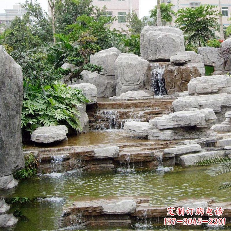 威海园林石头假山流水