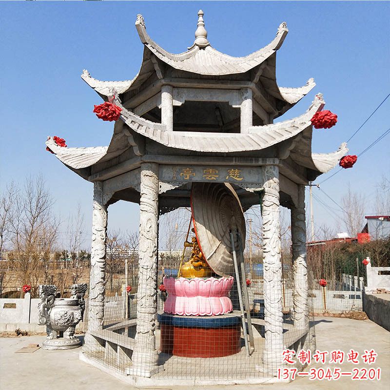 威海园林亭子双层凉亭