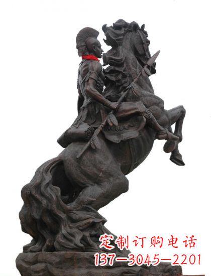 威海战士与马 铸铜雕塑