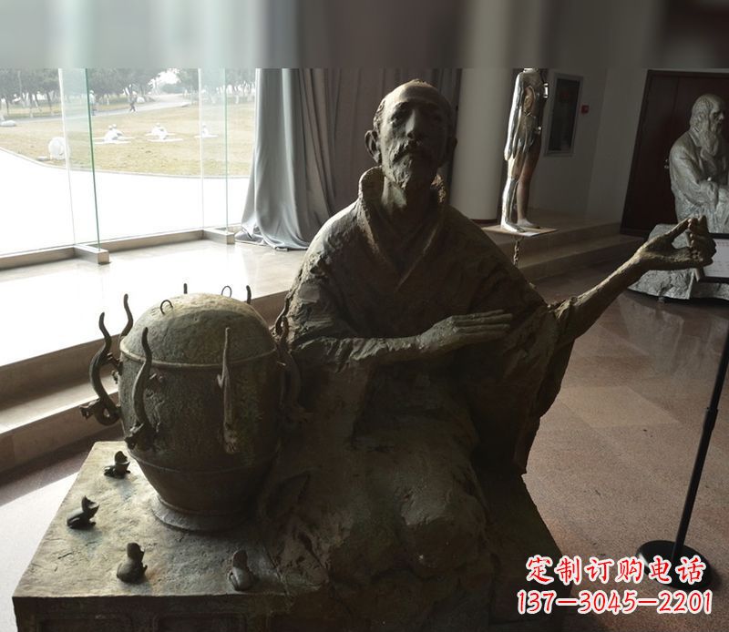 威海张衡铜雕