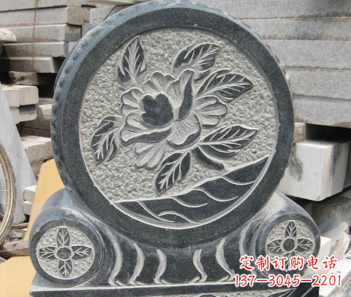 威海招财抱鼓石仿古石门墩