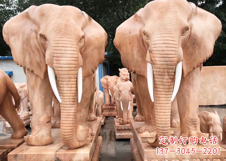 威海招财大象石雕