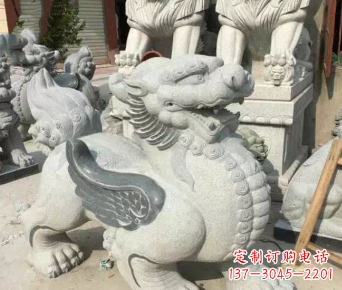 威海招财神兽仿古貔貅石雕