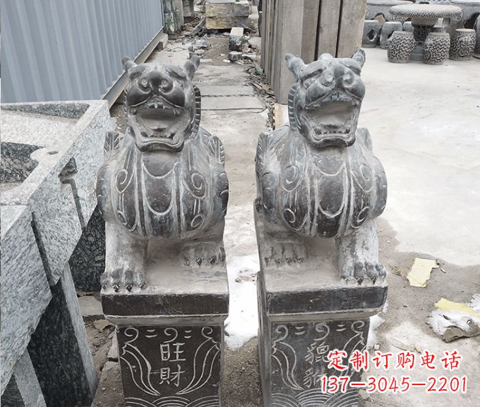 威海招财神兽貔貅石雕 (2)