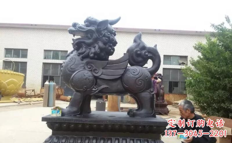 威海招财神兽貔貅铜雕 