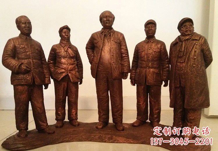 威海中国近代伟人系列铜雕像