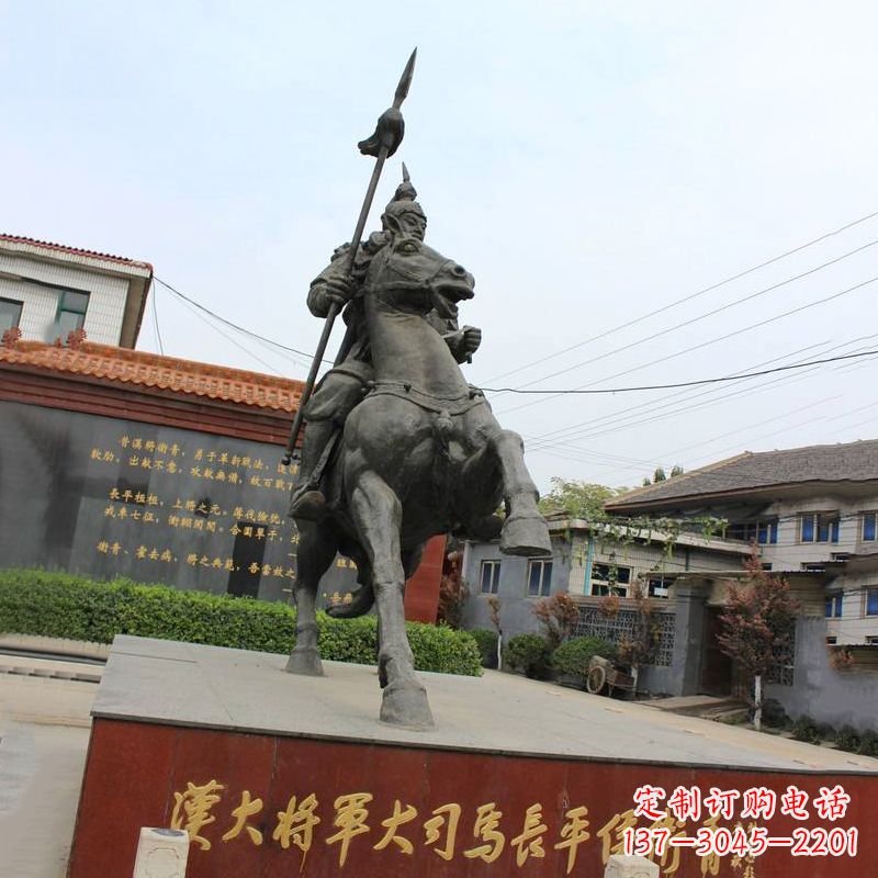 威海中国历史名人汉朝著名将领民族英雄卫青铜雕塑像