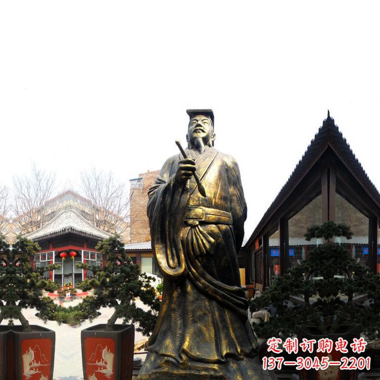 威海中国历史文化名人书圣王羲之雕塑