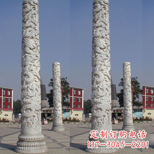 威海中国龙柱雕塑