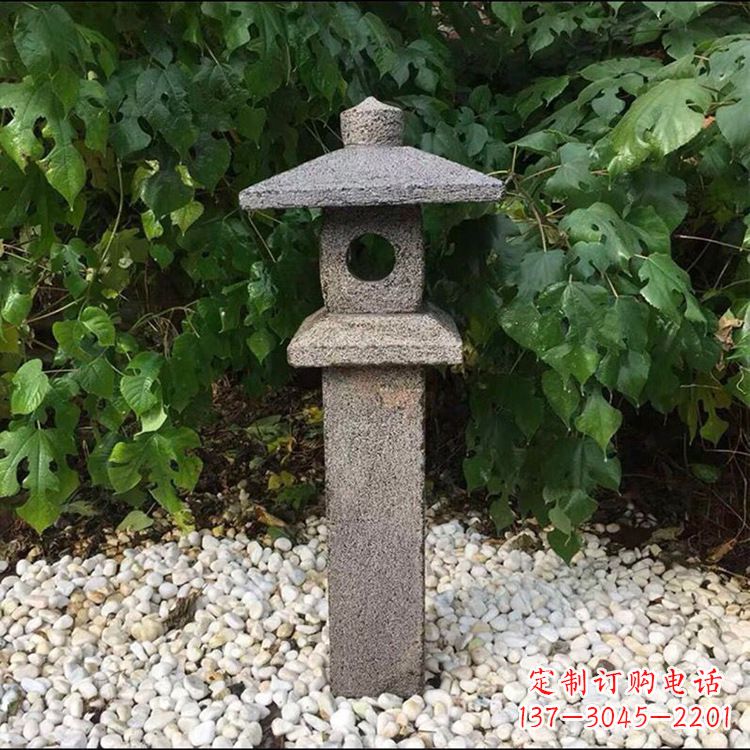 威海中式复古园林石灯