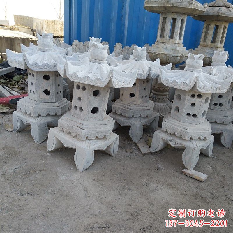 威海中式古代石灯笼