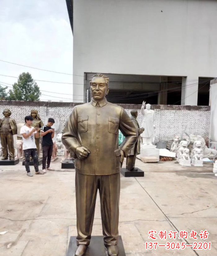 威海周恩来铜雕 (3)