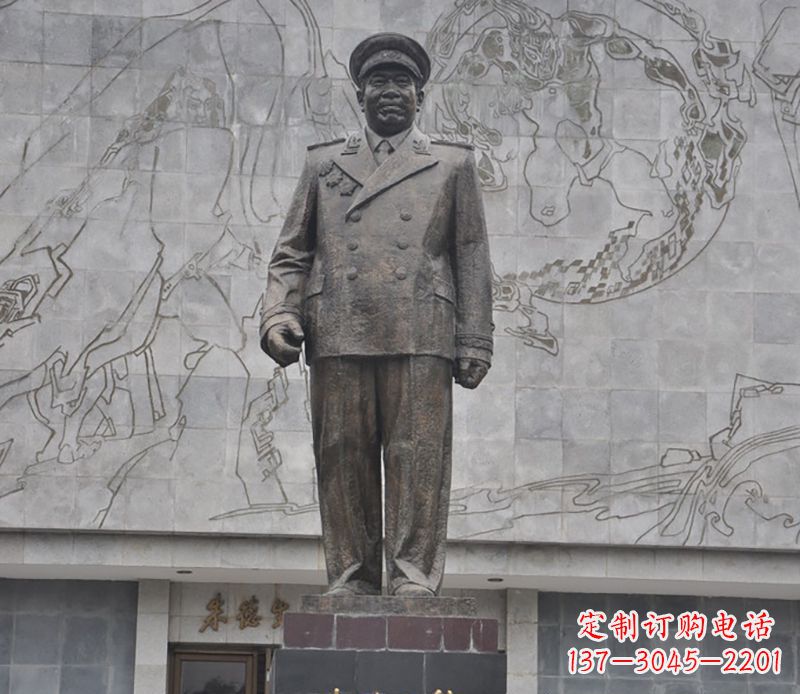 威海朱德人物铜雕