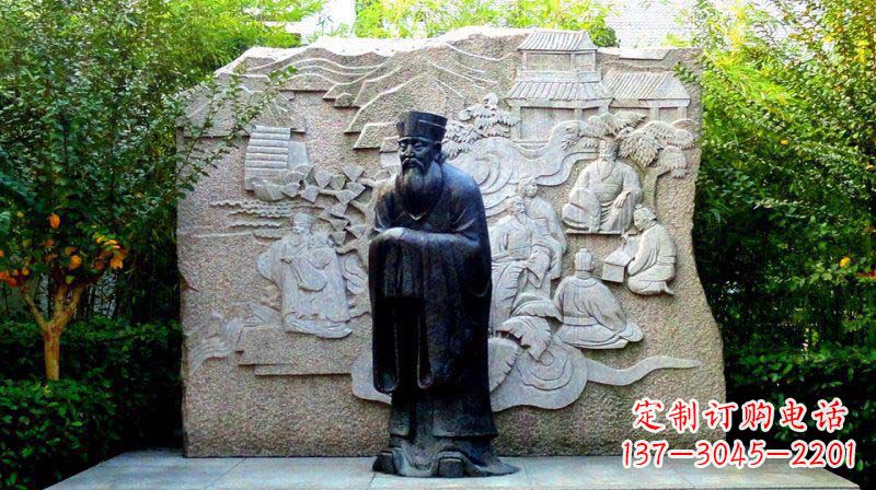 威海朱熹古代名人铜雕_2