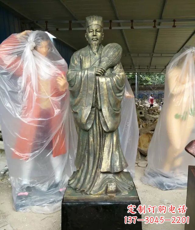 威海诸葛亮古代人物铜雕