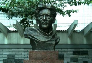 威海校园名人徐悲鸿头像雕塑