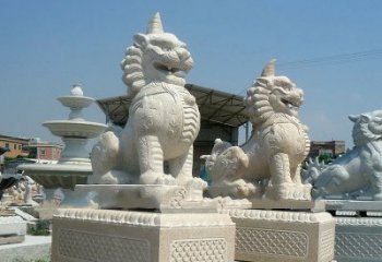 威海獬豸 石雕 独角兽-法院大门神兽雕塑