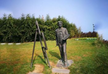 威海徐悲鸿城市雕塑公园铜雕像