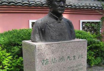 威海徐悲鸿铜雕半身像雕塑