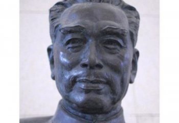 威海周恩来头像铜雕