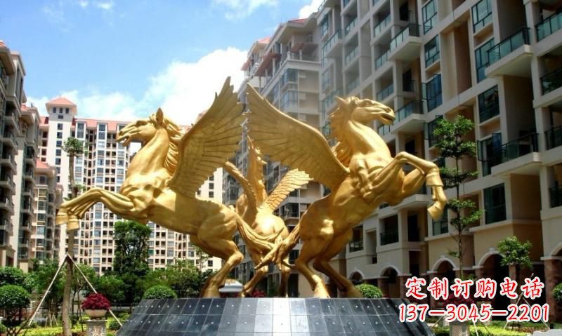 威海铸铜飞马雕塑