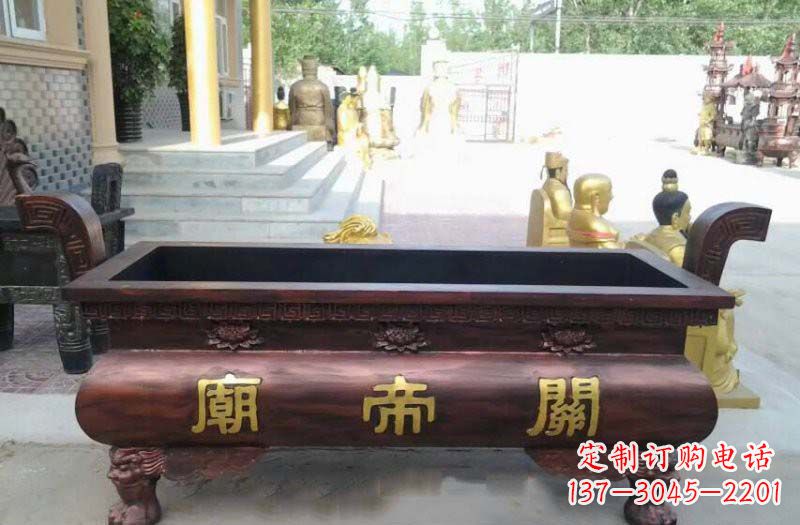 威海铸铜关帝庙香炉