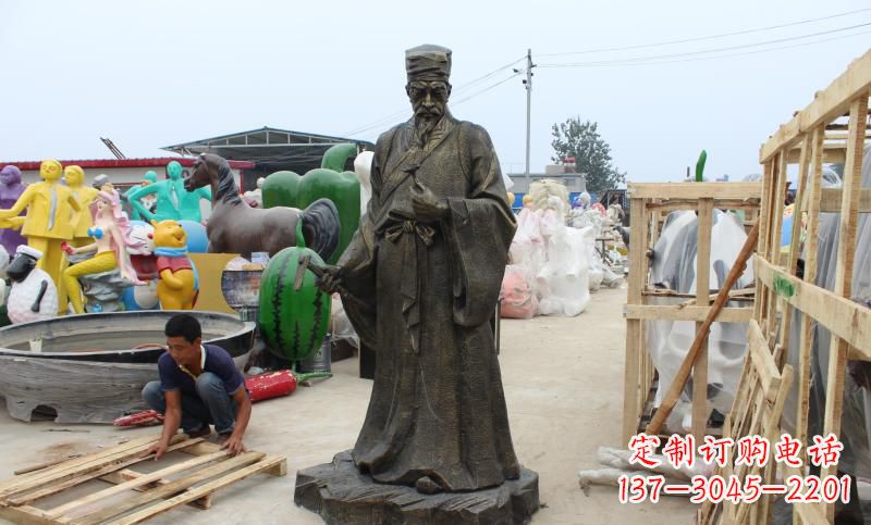 威海铸铜李时珍雕塑