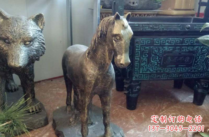 威海铸铜马雕塑222
