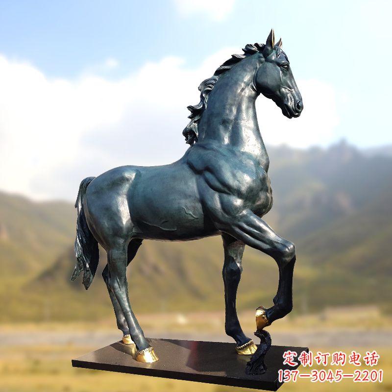 威海铸铜马铜雕塑