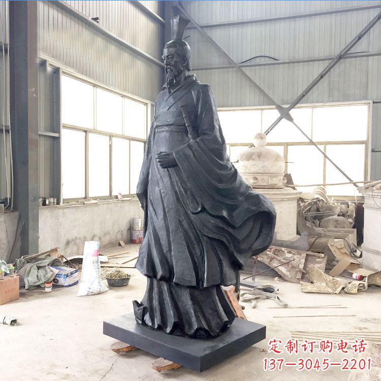 威海铸铜屈原雕塑
