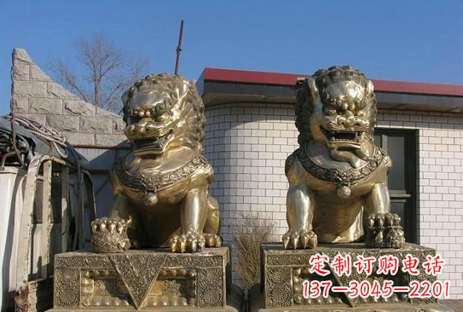 威海铸铜狮子雕塑