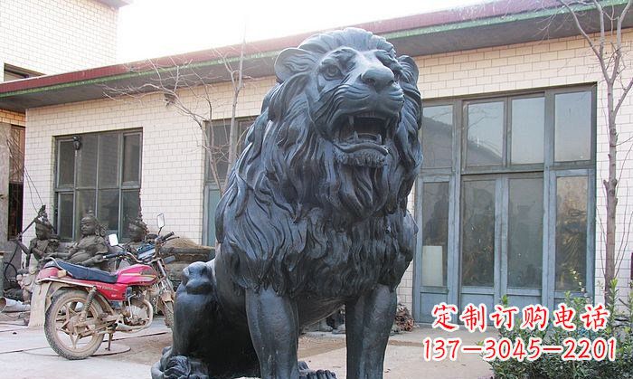 威海铸铜狮子铜雕