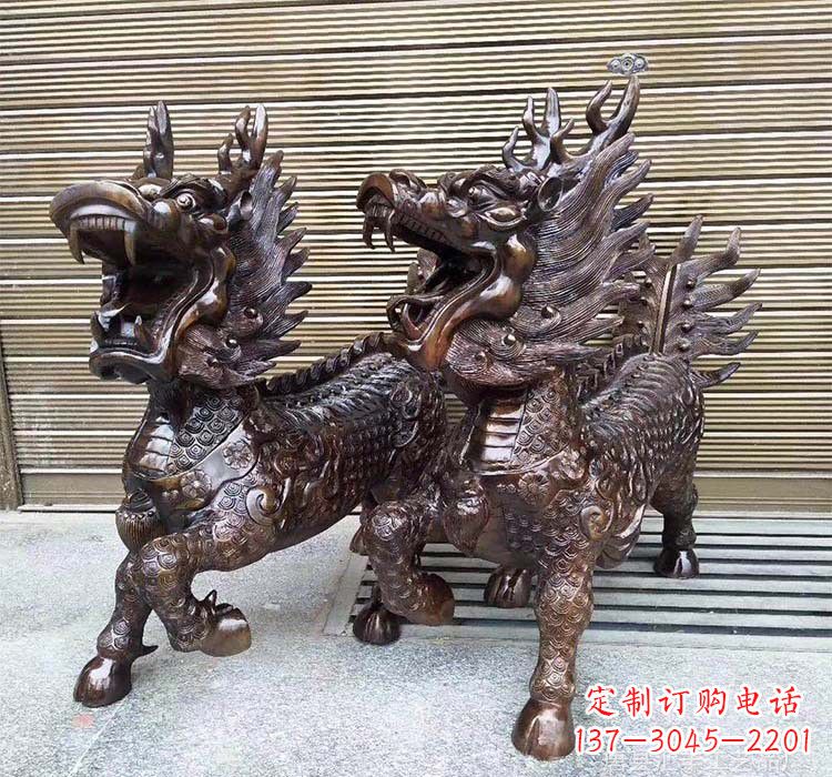 威海铸铜铜麒麟
