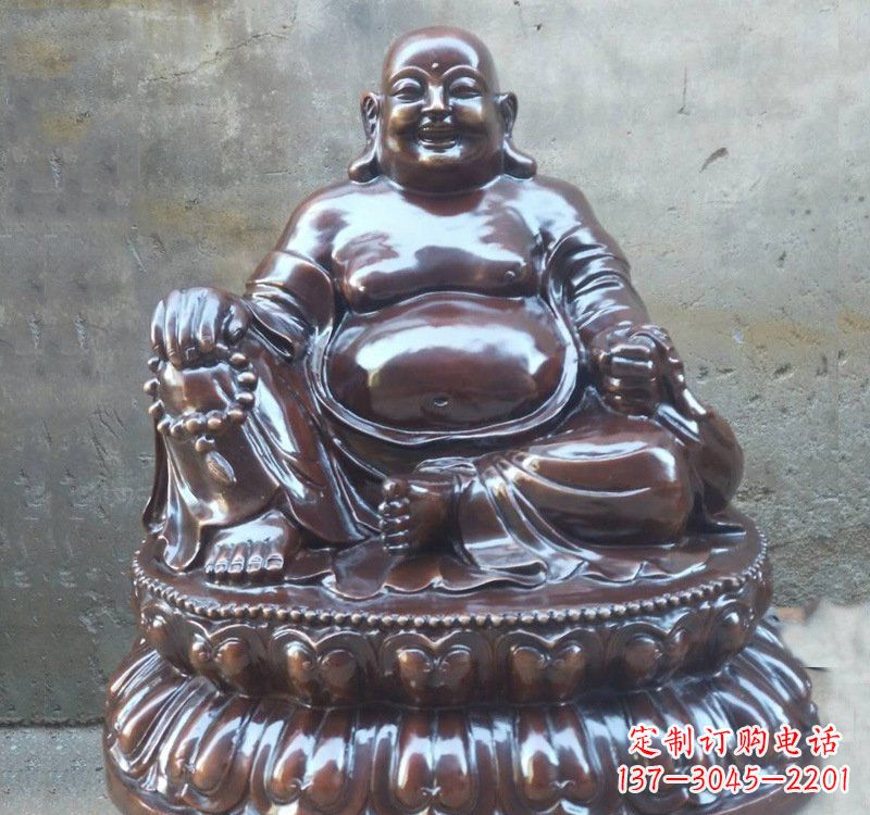 威海宗教庙宇弥勒佛铜雕
