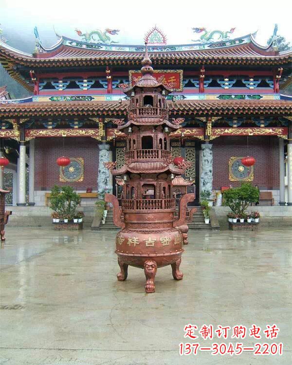 威海宗教庙宇香炉铜雕