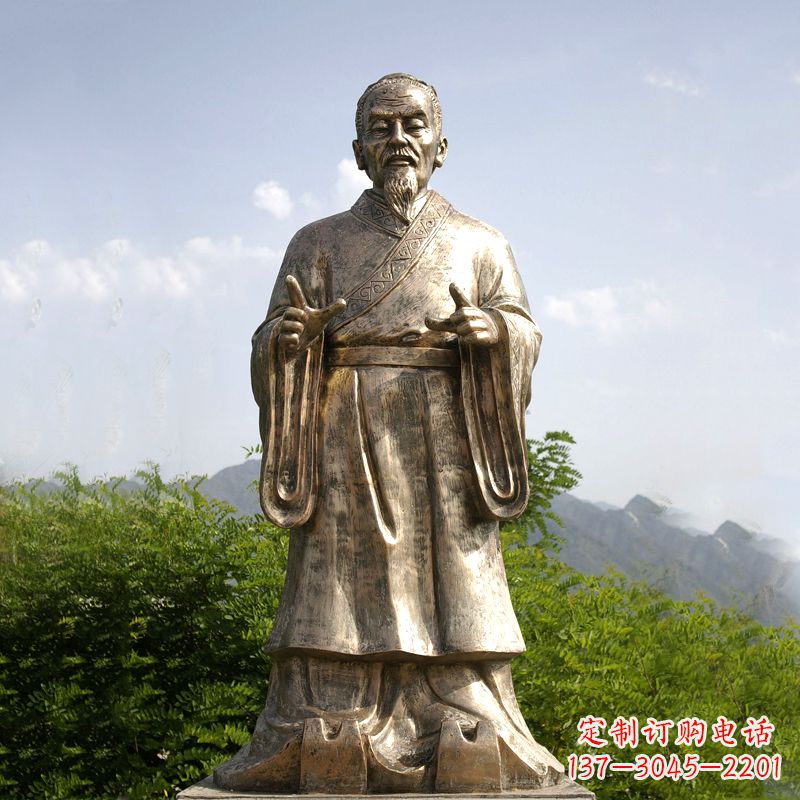威海祖冲之纯铜雕像