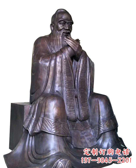 威海作揖孔子青铜像