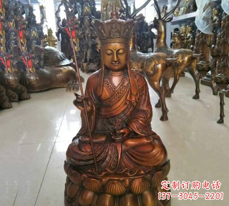 威海坐式地藏菩萨铜雕
