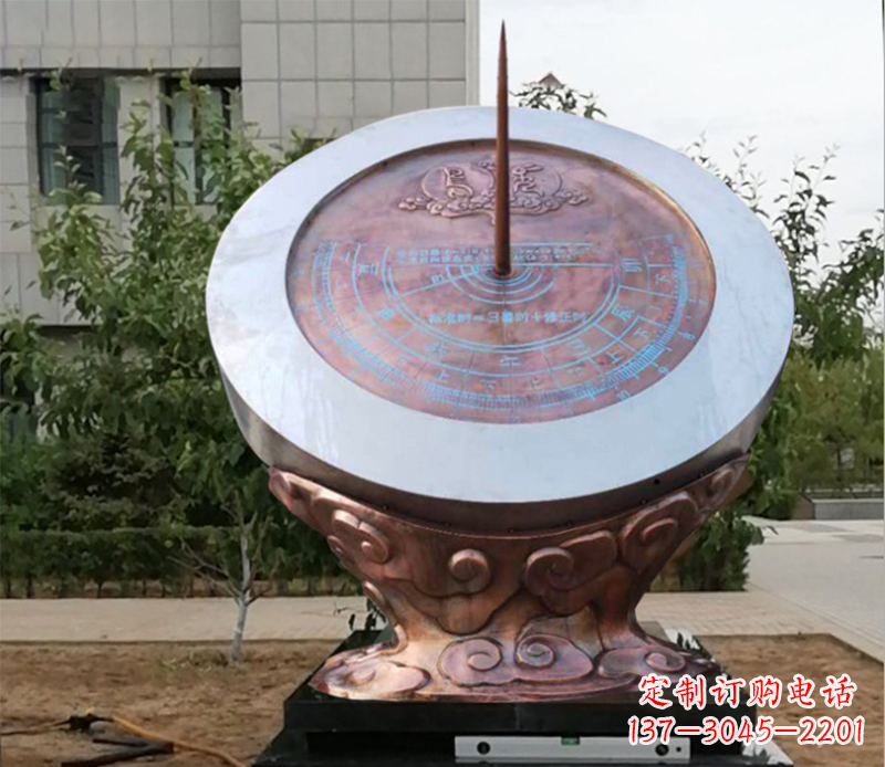 威海日晷雕塑不锈钢