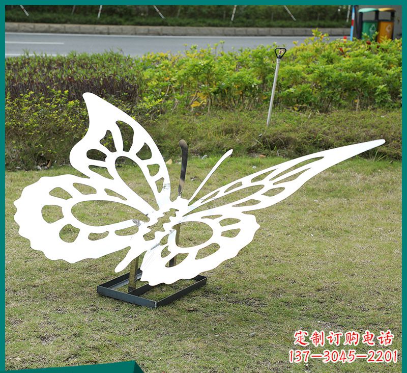 威海蝴蝶雕塑-公园景区创意不锈钢剪影蝴蝶雕塑